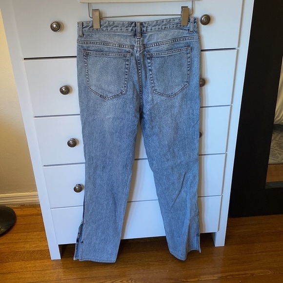 Something Navy High Rise Slit light blue Jeans, size 8 - Picture 3 of 6